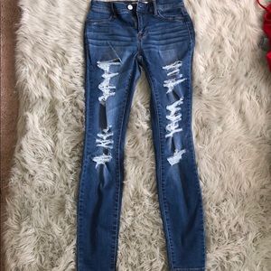 PACSUN ripped skinny jeggings